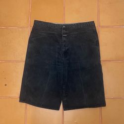 Marithe Francois Girbaud Black baggy Jean Shorts Size 42