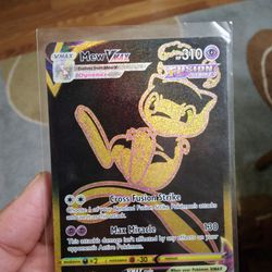 Gold And Black Mew Vmax .pokemon Cards