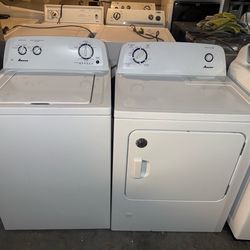 Amana Washer and gas dryer working 3 Month Warranty we Deliver