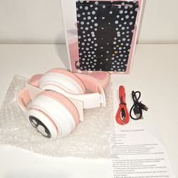 Pink Cat Ears Wireless Headset