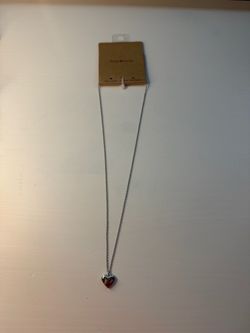 Brandy Melville Silver Heart Pendant Necklace