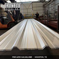 PBR Metal Roof Panel AZ55 Galvalume Bare - $2.95/ft Houston