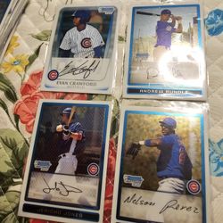 Chicago Cubs Bowman Chrome Topps Chrome Rookie Baseball Cards Lot 