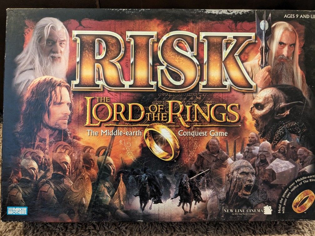 Risk Board Game - Lord Of The Rings Edition 