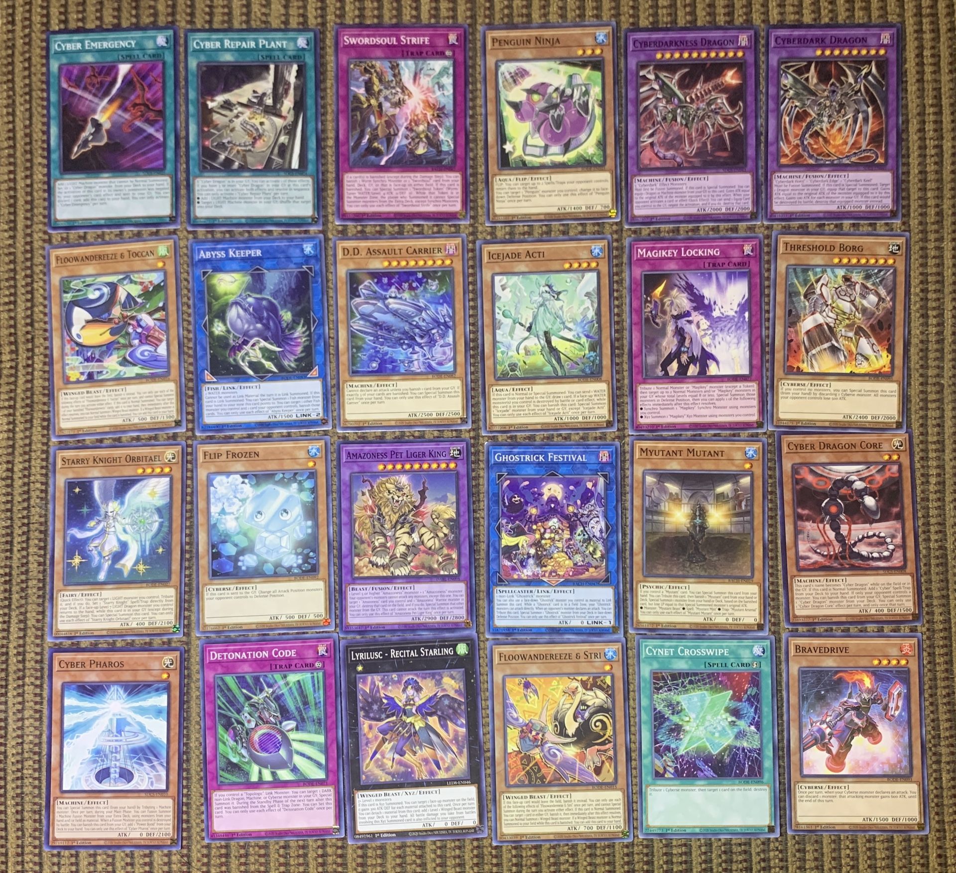 24 Pack Of Yugioh Trading Cards