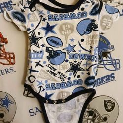 3M Baby Infant Dallas Cowboys NFL Football Onesie