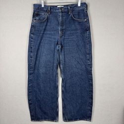 AGOLDE Low Curve Jeans Women's 29 Blue Wide Leg 90s Inspired