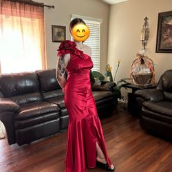 Prom or Formal Dress - Red Mermaid 