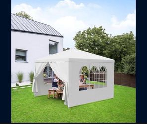 10'x10' Outdoor Canopy Tent Patio Camping Gazebo Storage Shelter Pavilion Cater Party Wedding BBQ Events Tent w/Removable Sidewalls