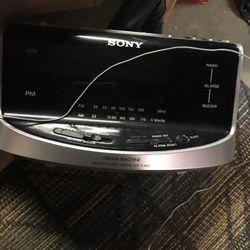 sony am/fm clock radio