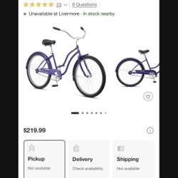 Schwinn Legacy Women's 26" Cruiser Bike - Purple