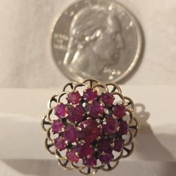 14kt Gold And Ruby Ring 3.32ct