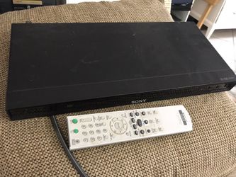 Sony DVD with remote control.