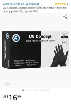 Nitrile Black Gloves