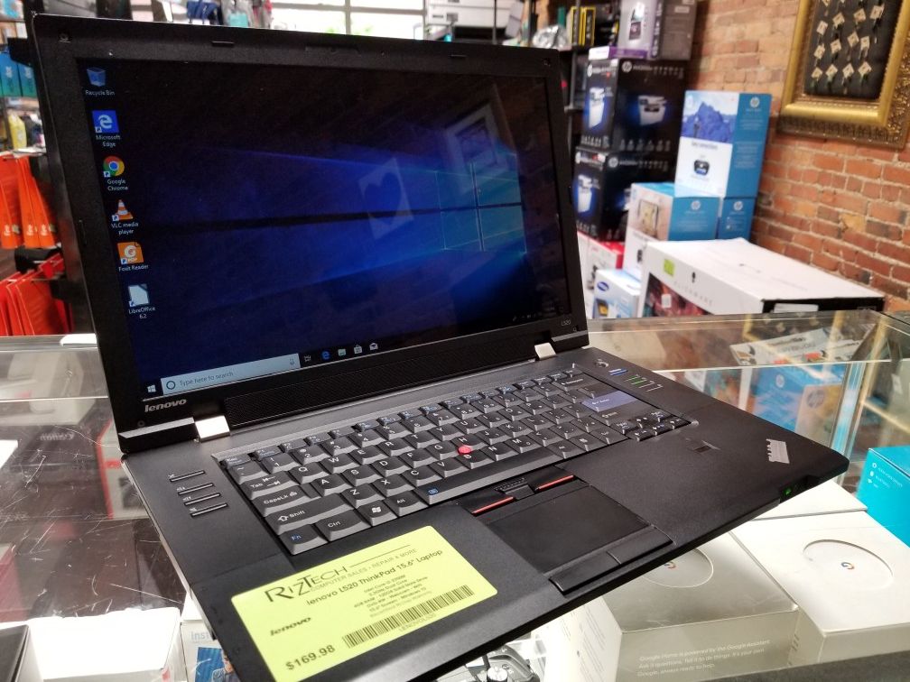 Lenovo Thinkpad L520 Laptop 4GB RAM 120GB SSD DVD-RW Webcam WiFi 15.6" Windows 10 @RizTech in Medina