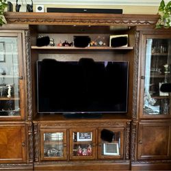 Brown Elegance: Contemporary TV Stand With Ample Storage