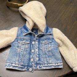 Fleece jean jacket  