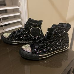 Bedazzled High Top Converse 