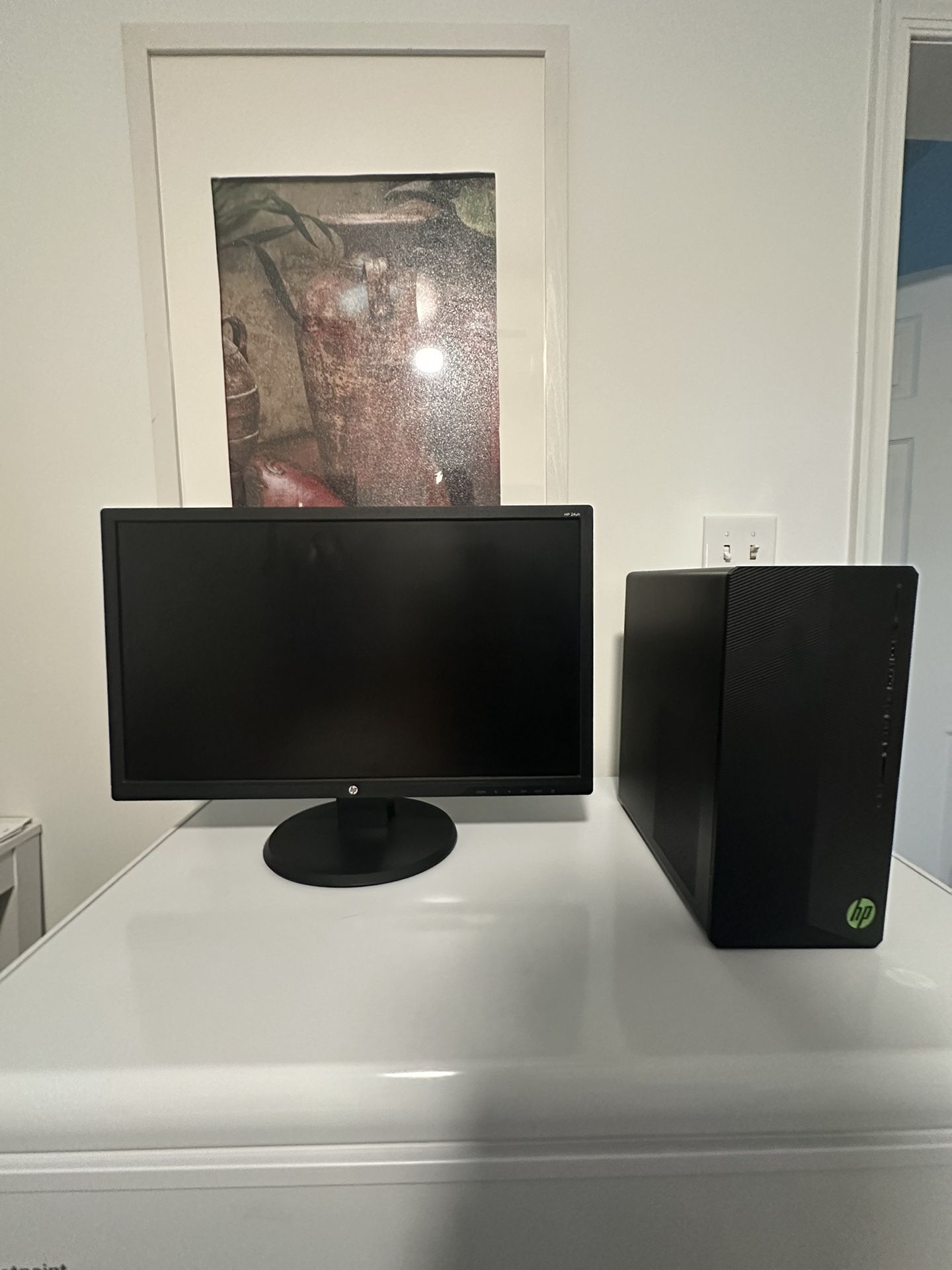 HP Pavilion gaming desktop + Hp 60hz Monitor