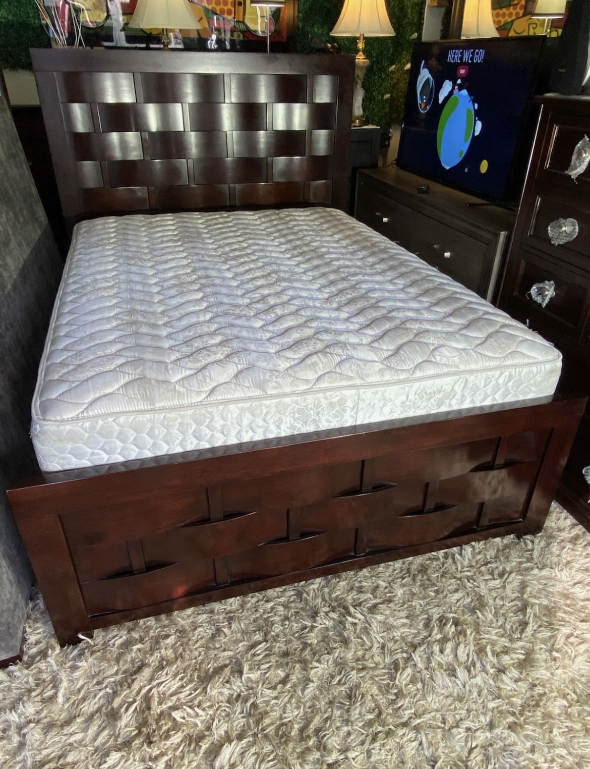 Queen Bed Frame And Mattress