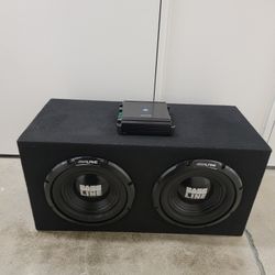 Alpine Subwoofer W / Amplifier 