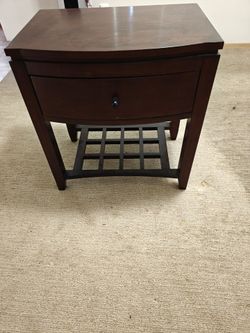 Side table/ tall nightstand