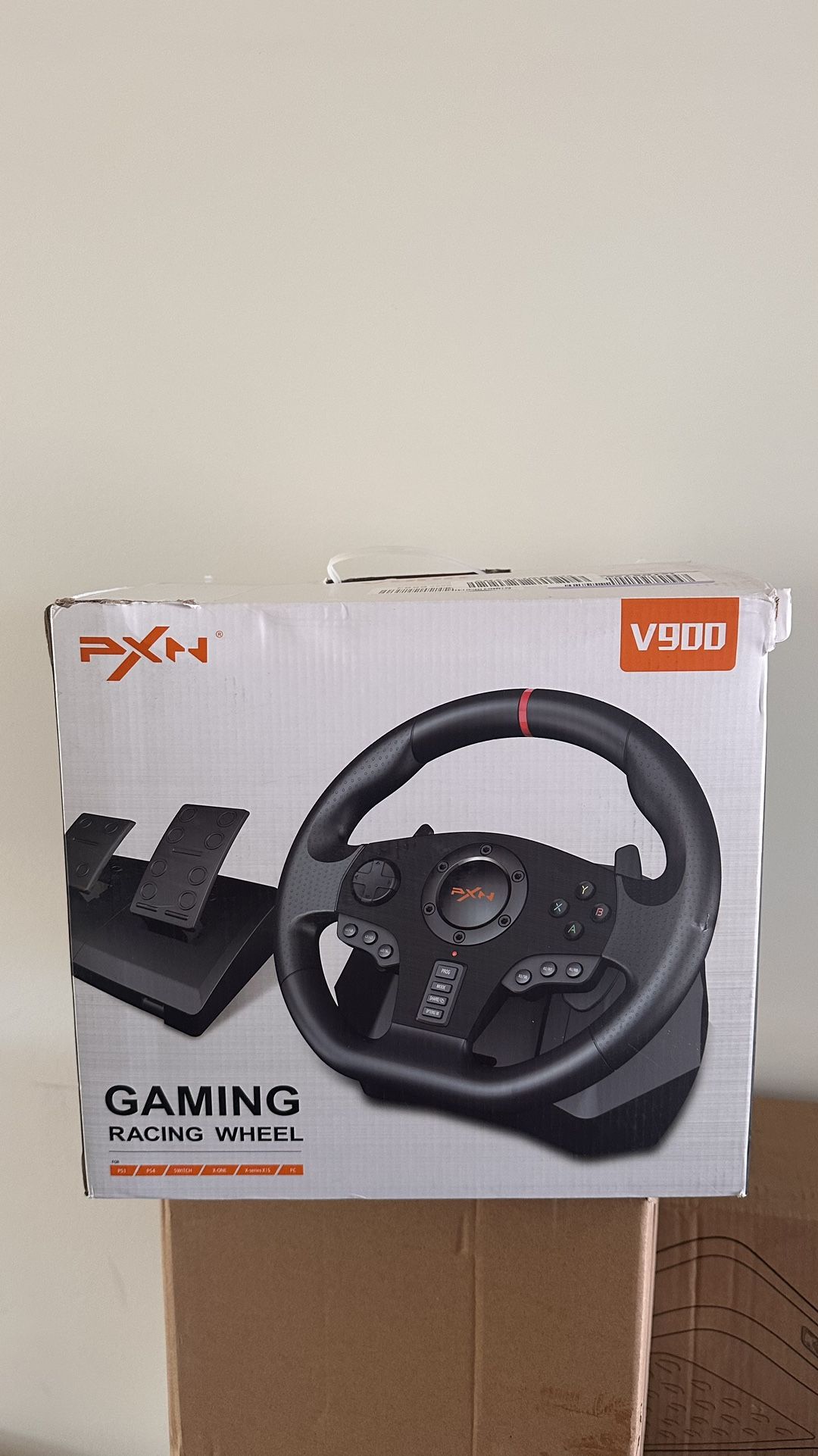 PXN V900 Steering Wheel Gaming - 270/900° Sim Xbox Racing Wheel with Pedals Paddle Shifter Vibration Feedback Wheel for Xbox One, Xbox Series S/X, PC,