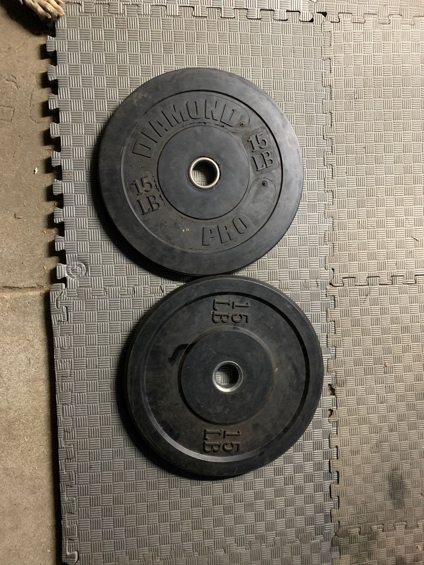 Rubber weights 15lb
