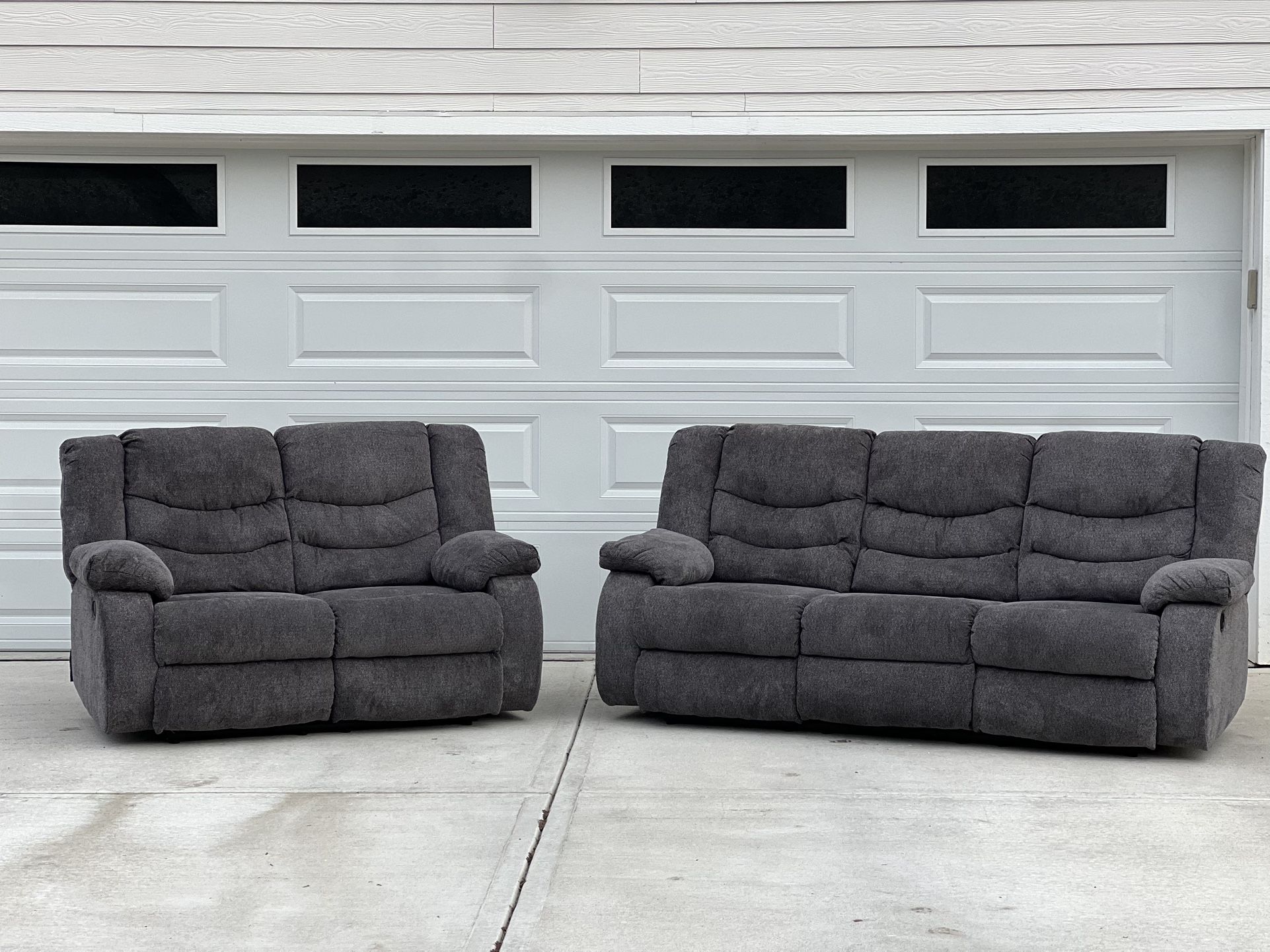 ⚪️ Ashley Furniture Reclining Couch & Love Seat — Delivery Available