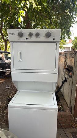 Whirlpool stacked washer and gas dryer