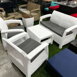 Patio Furniture Set - White