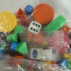 Huge Lot Trivial Pursuit Totally 80s Edition Replacement Parts - Tokens & Wedges NEW & Used Lot