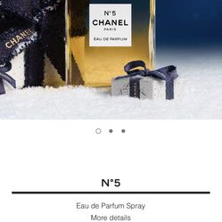 Chanel #5 Eau De Perfume 3.4 Oz Open Package 