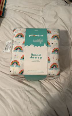 Pillowfort 100% Cotton Queen Flannel Sheet Set