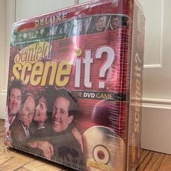 Seinfeld Scene It? The DVD Game Deluxe Collector's Tin by Screenlife 2008- NEW. Condition is brand new factory sealed!  This Seinfeld Scene It? board 