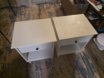 Pair of White Nightstands