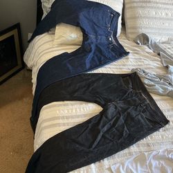 2 White Proclub 2 501s And Nike Sweater And Red Polo Jacket