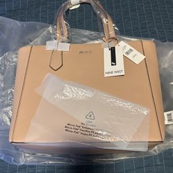 Nine West Tote Barely Nude Bag Brand New 