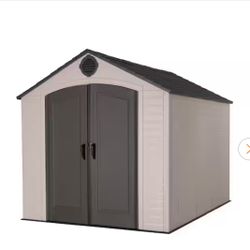 8 ft. W x 10 ft. D Resin Outdoor Storage Shed 71.7 sq. ft.