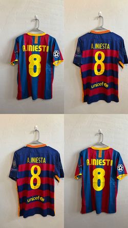 FC Barcelona iniesta jersey