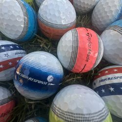50 Multicolor TaylorMade Tour Response Stripe Golf Balls