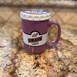 Disney Up Grape soda ceramic mug With lid