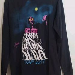 Kid Cudi Virgul Abloh Men's Medium Long Sleeve Shirt Mr. Rager Passion Pain And Demon Slayin 2017 Tour