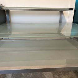 glass multilevel desks