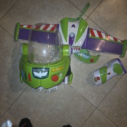  Toy Story 4 Buzz Lightyear Space Ranger Armor with Jet Pack Helmet 3 Pieces Lights And Sounds 