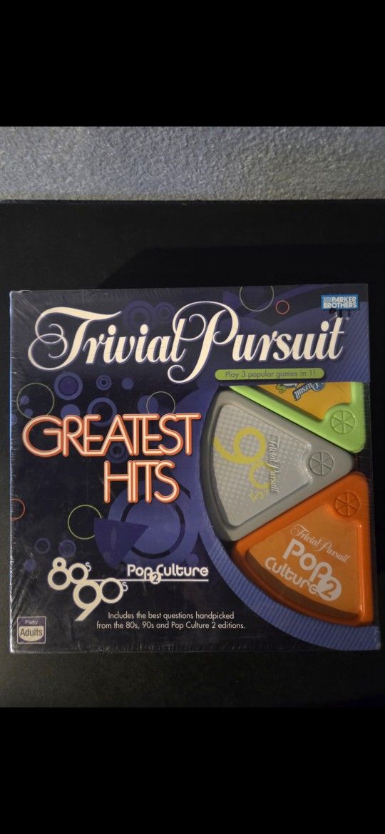 TRIVIAL PURSUIT Greatest Hits- from The 80/90's & Pop Culture 2 Edition