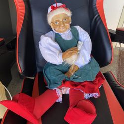 Kasma Ltd. Porcelain Mrs. Clause Doll Figurine - Rare - 24 Inches