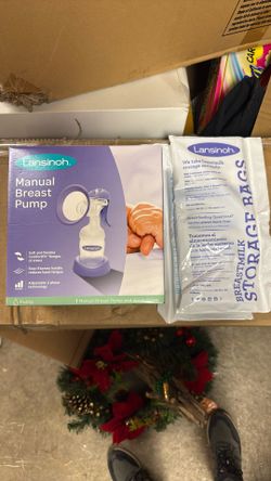 Lansinoh Manual Breast Pump & Lansinoh Breastmilk Storage Bags
