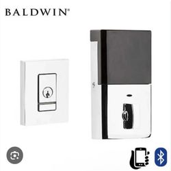 Baldwin 8220.260.B Evolved Contemporary Deadbolt Brass Chrome 