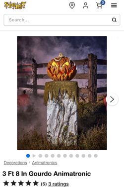 Spirit Halloween Gourdo Pumpkin OPEN BOX